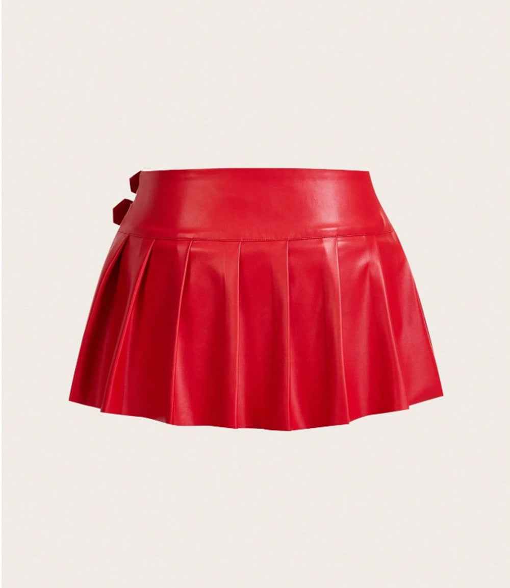 Sexy Pleated Skirt Pleated Split Skirt