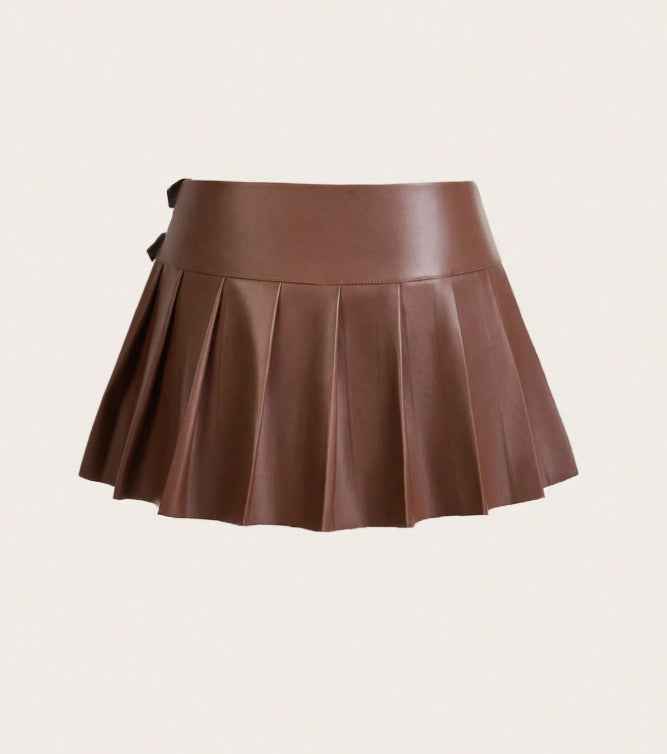 Sexy Pleated Skirt Pleated Split Skirt