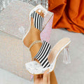High Heels for Women Striped