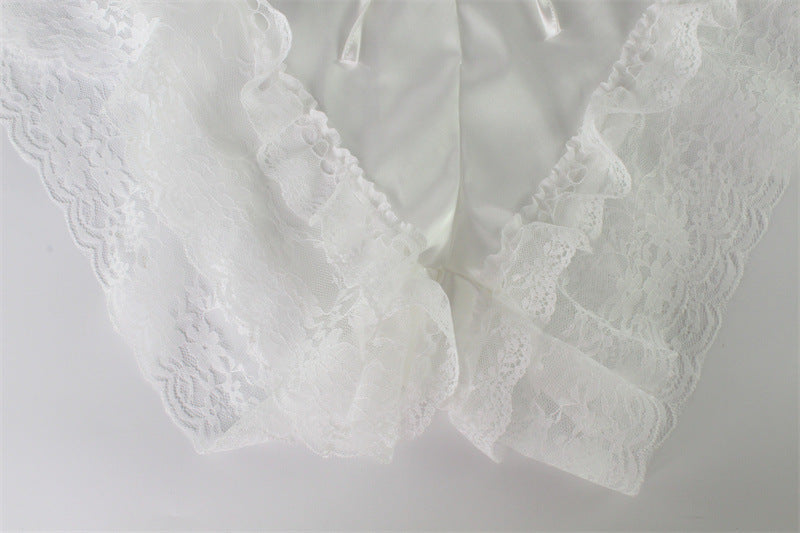 French Sling Pajamas Lace Sleepwear
