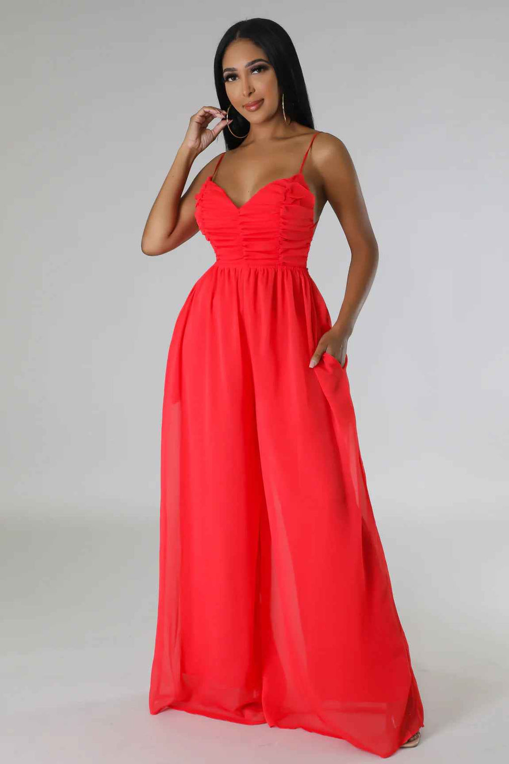 Summer Sling Backless Sexy Solid Color Women Jumpsuit Casual