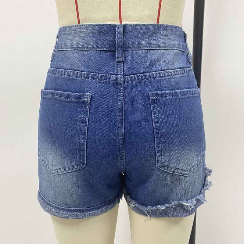 American Flag Printed Patch Denim Bottoms 4th of July Collection