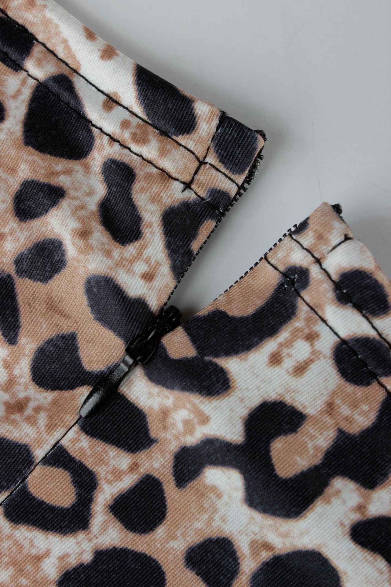 Slim Stretch Sexy Leopard Print Romper