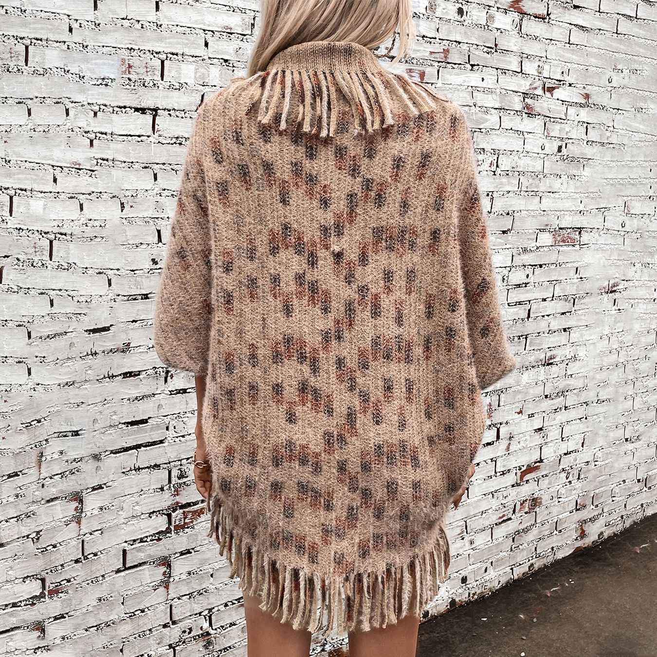 Casual Loose Sweater w Tassels (one size)