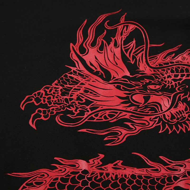 Dragon Print Romper Turtleneck