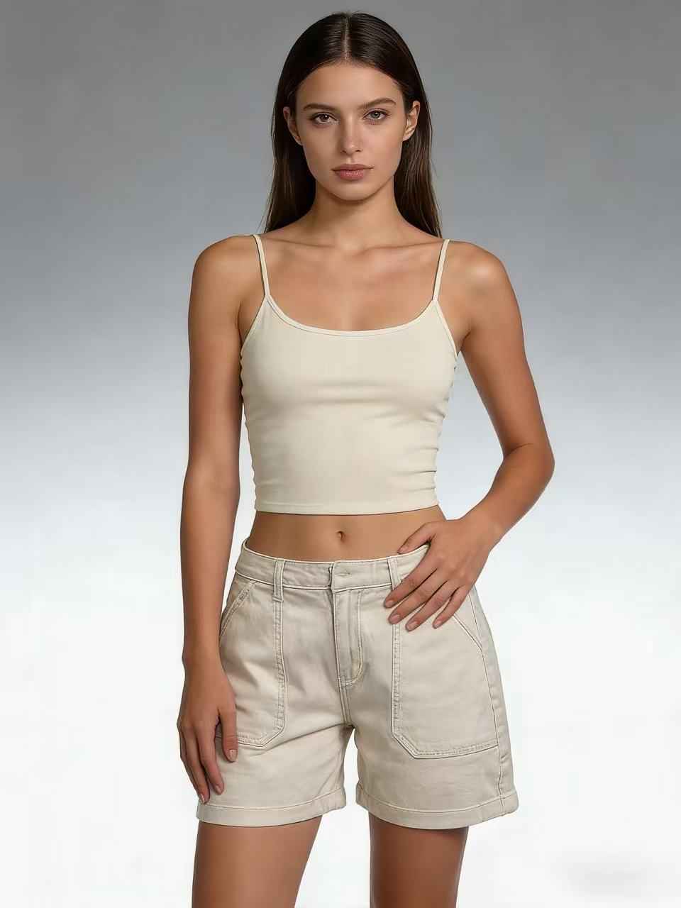 Women's Elastic Slim Retro Denim Bottoms