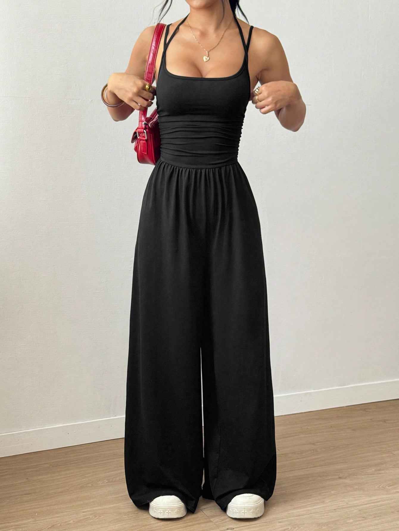 Casual Spaghetti Strap Jumpsuit