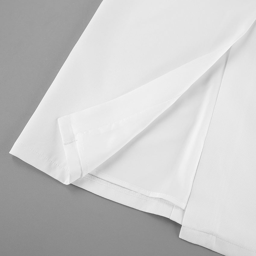 MUNSIEUR Retro Straight Skirt for Women Spring A line
