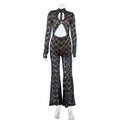 Lace Cutout out See through Jumpsuit