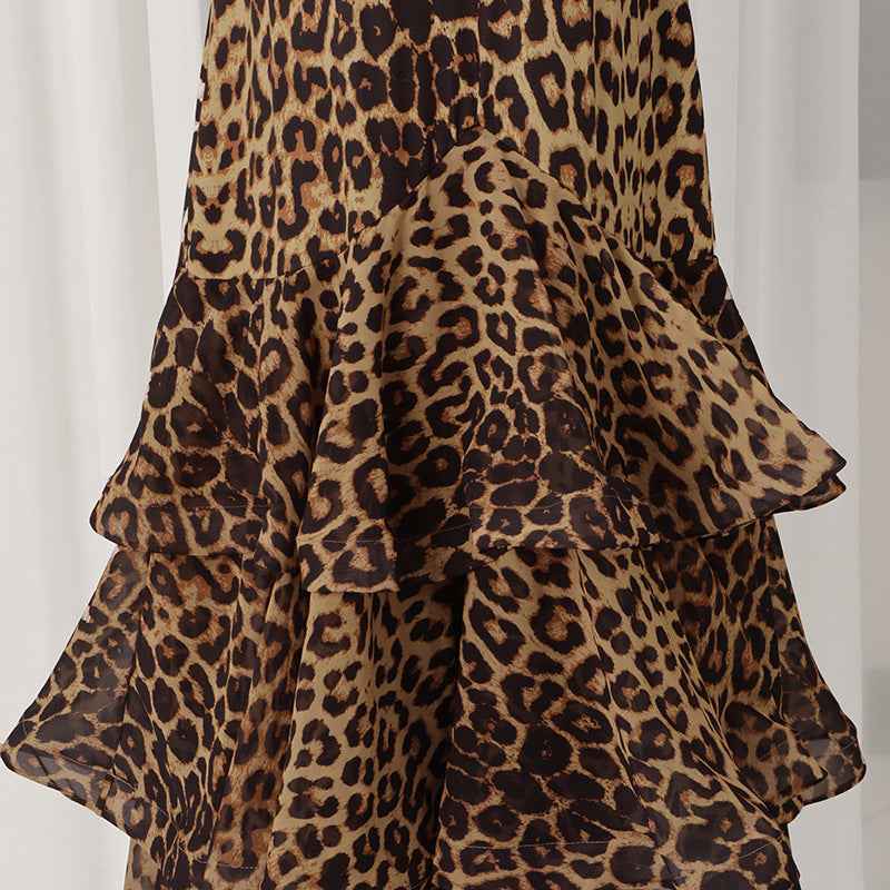 Skirt Women Spring Leopard Print Design