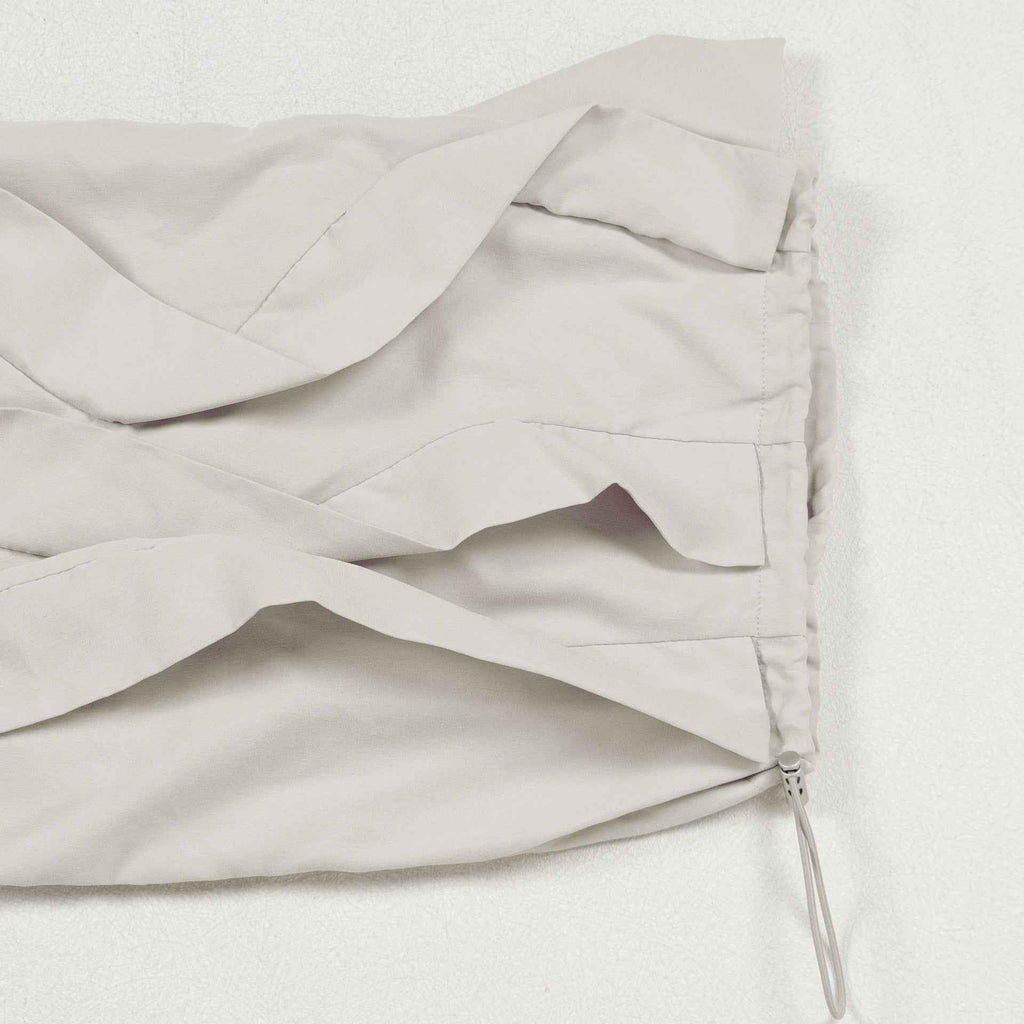 Rise Ruffle Banded Sweats Jeans