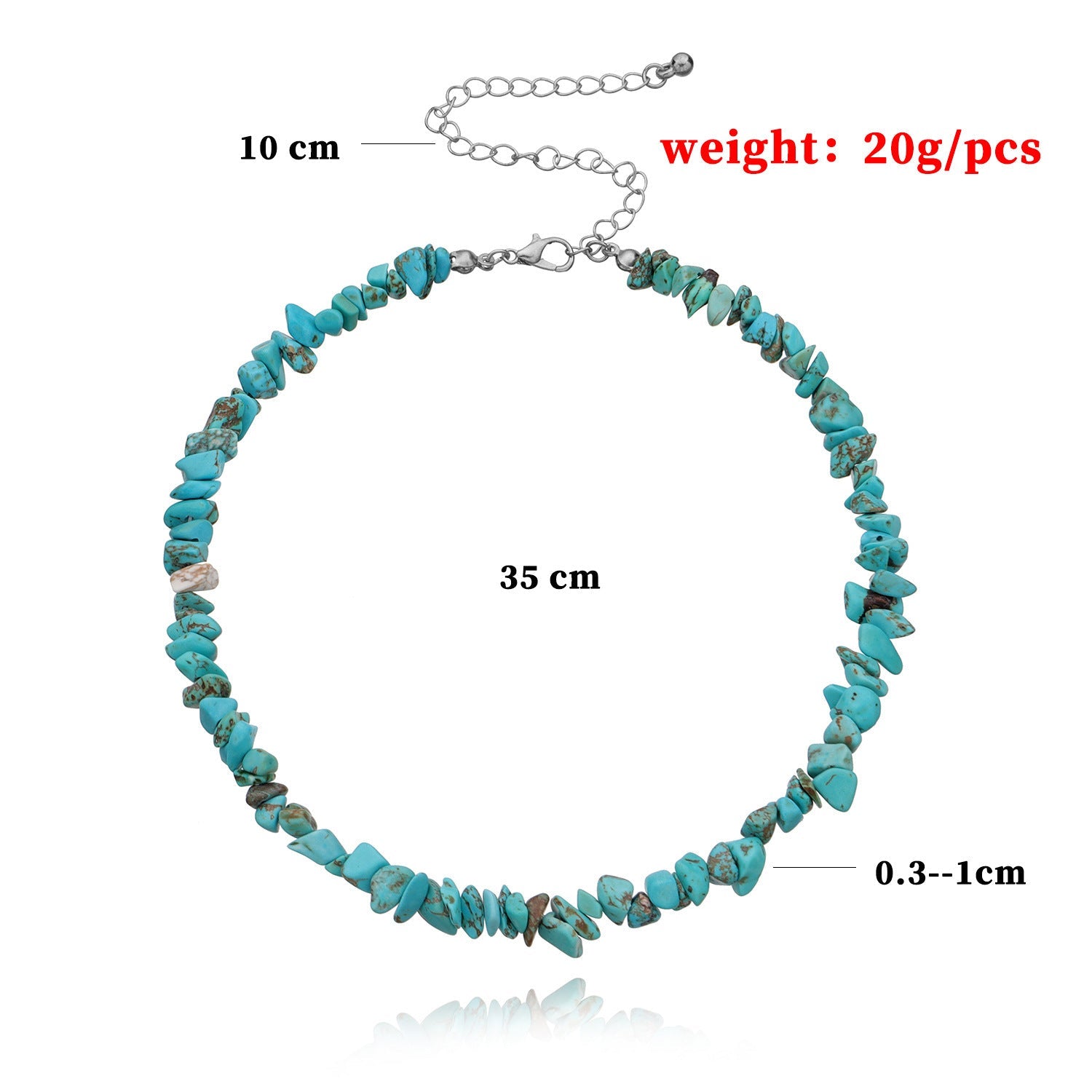 Bohemian Natural Stone Beaded Choker Necklace