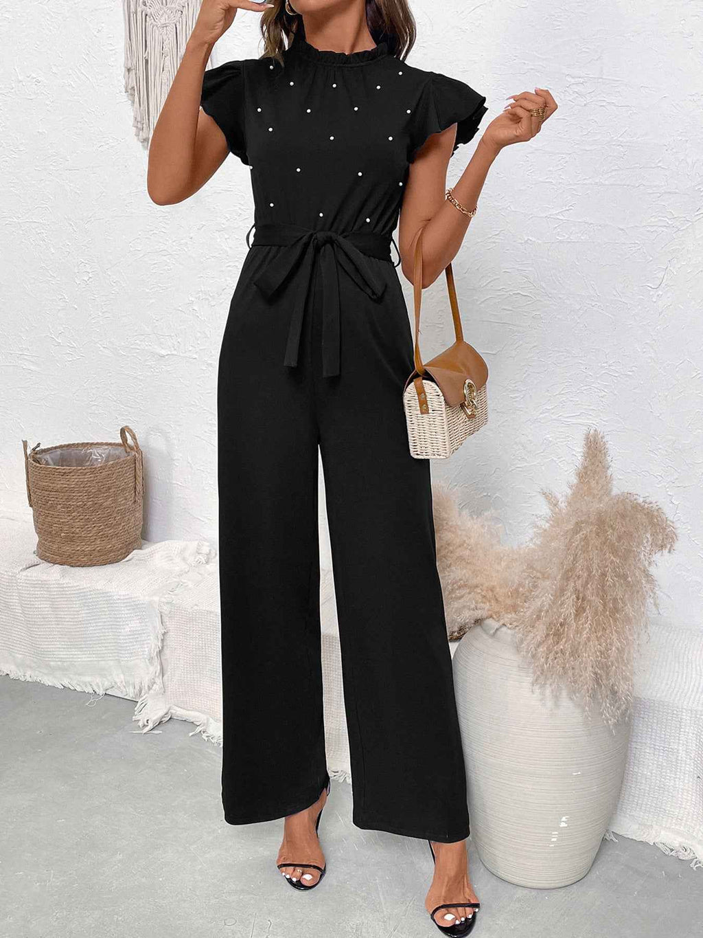 Lace Collar Jumpsuit