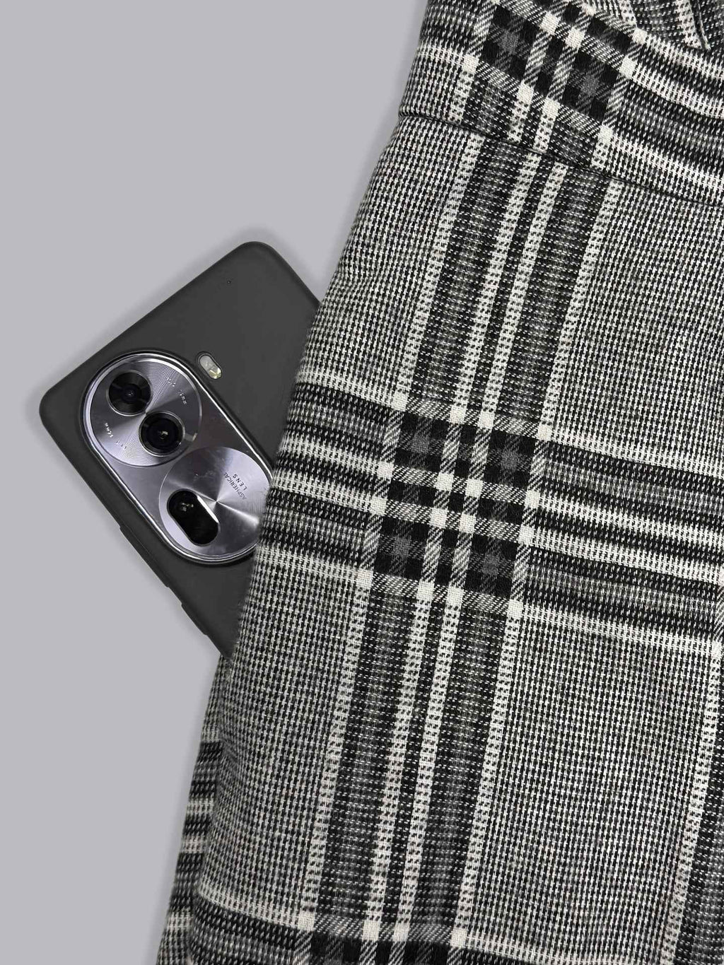 Collared Button Retro Plaid High Waist w Pocket Jumpsuit for Women