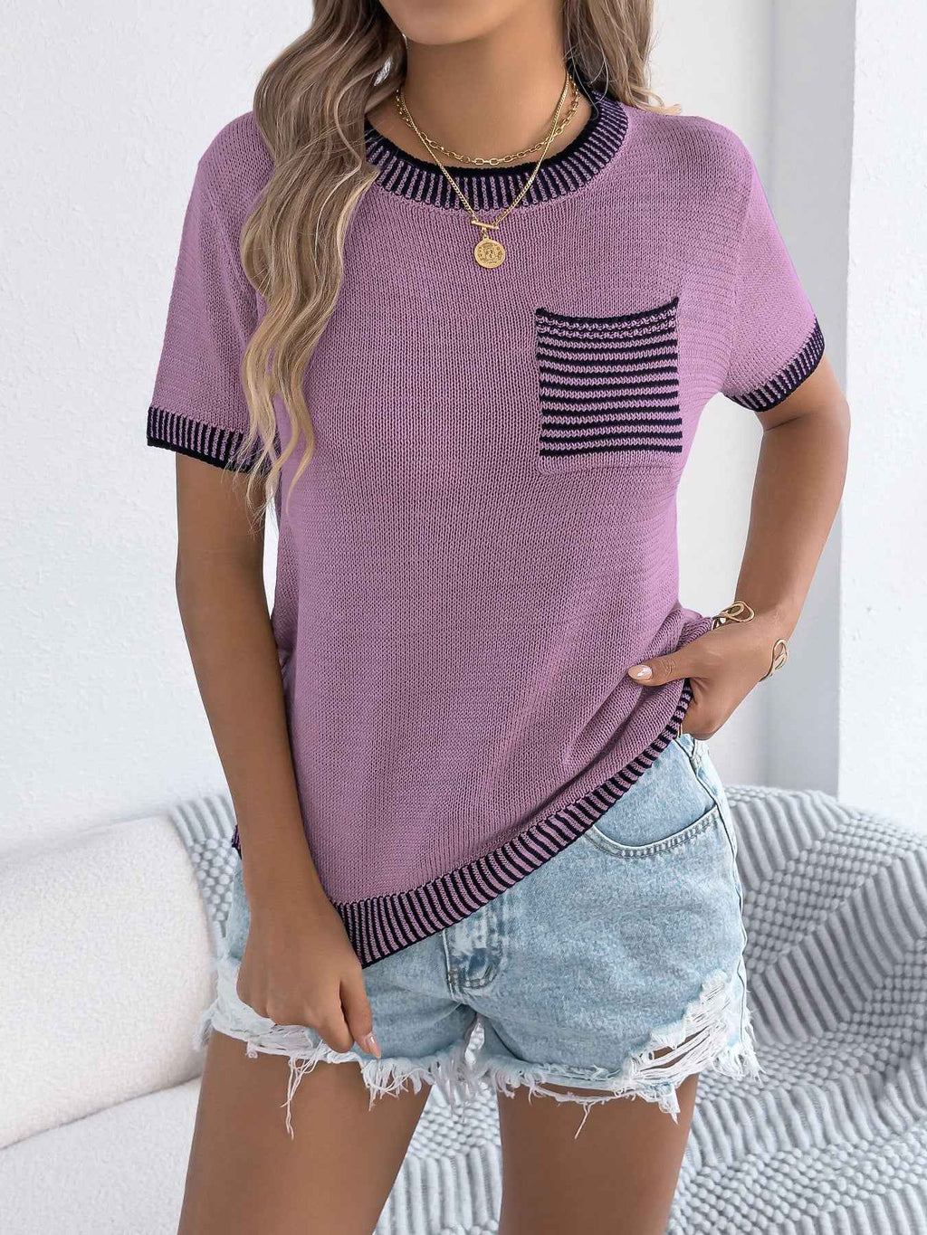 Striped Pocket T-shirt