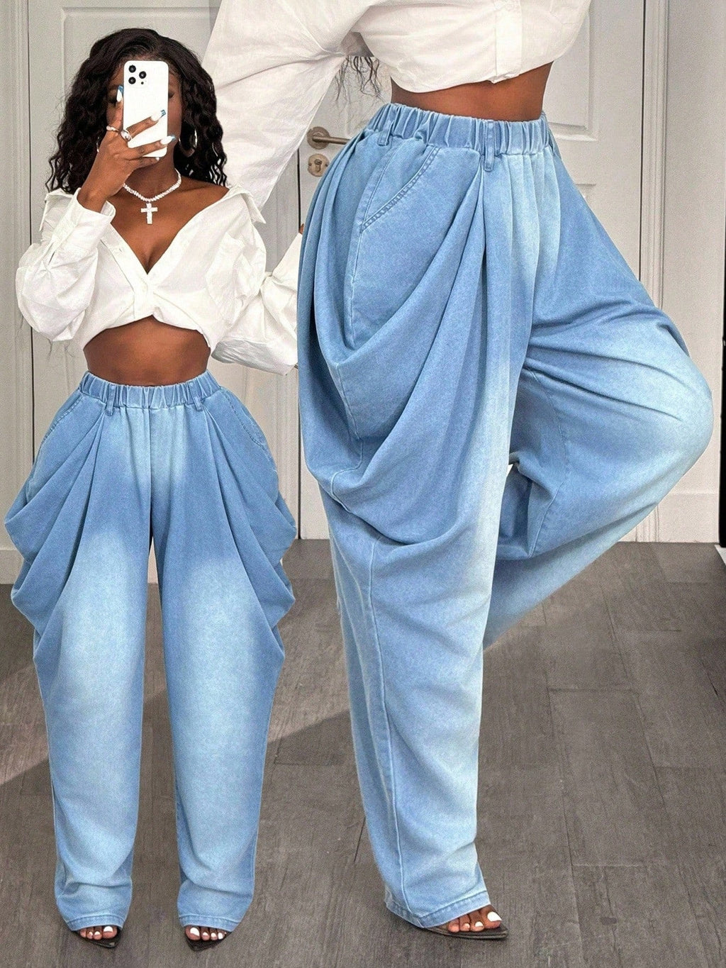 Loose Denim Trousers Jeans for Women