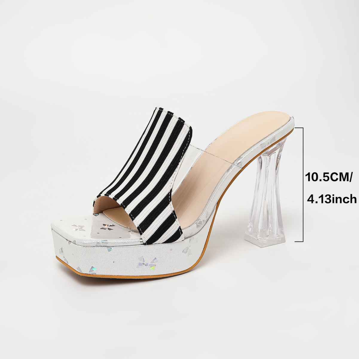 High Heels for Women Striped