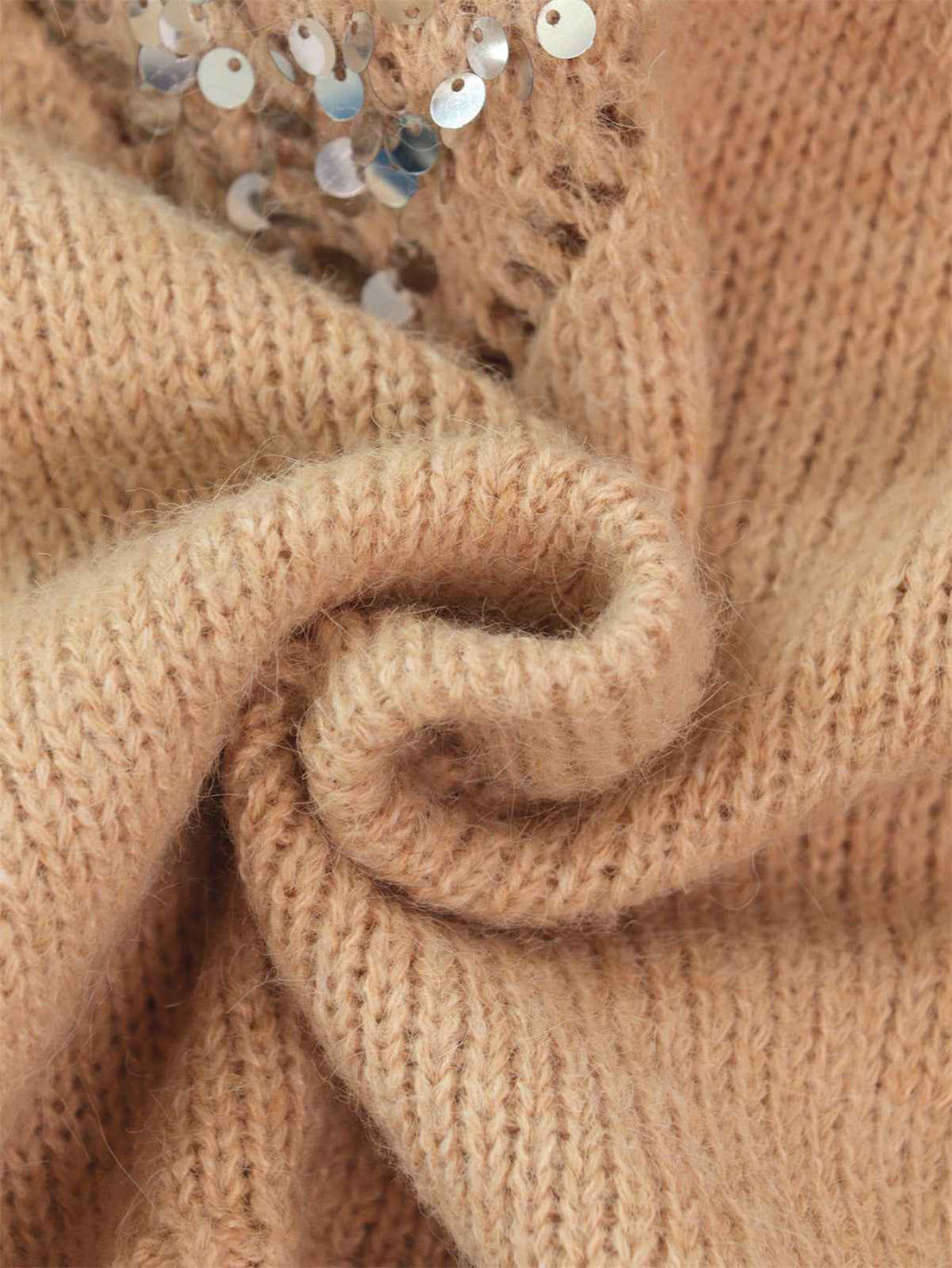 Cutout Knitted Pullover Sweater