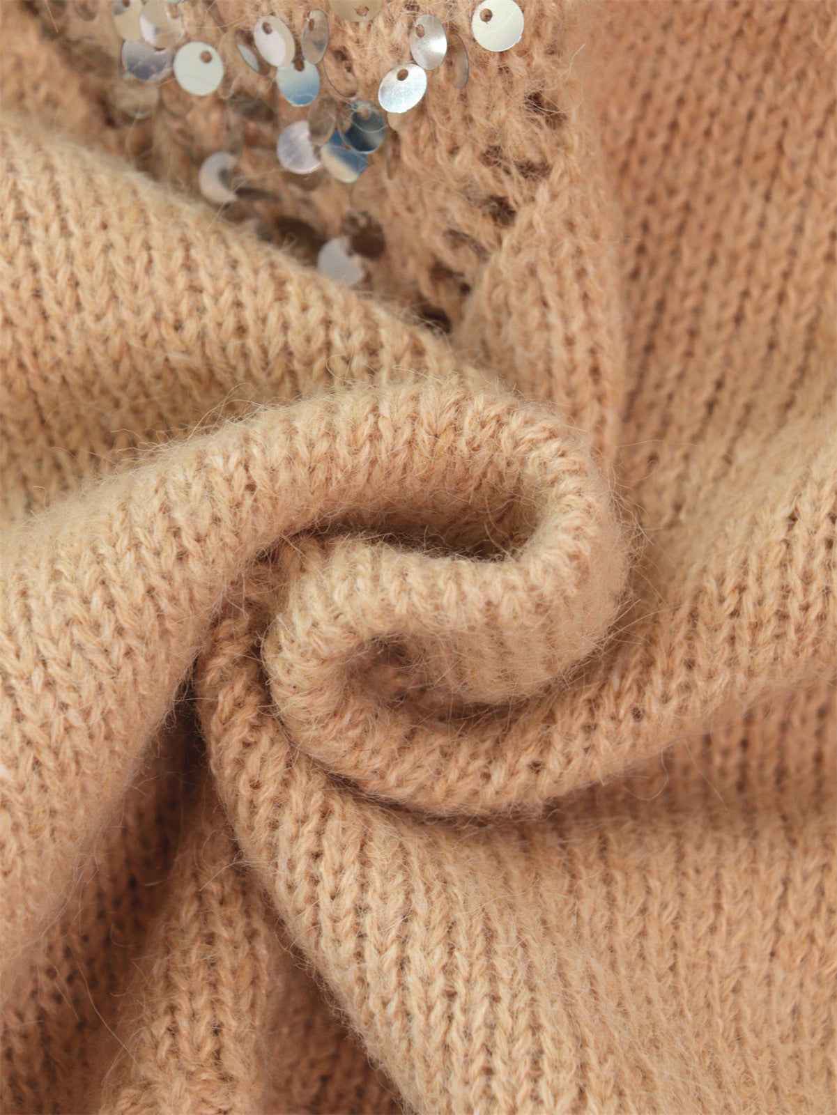 Cutout Knitted Pullover Sweater