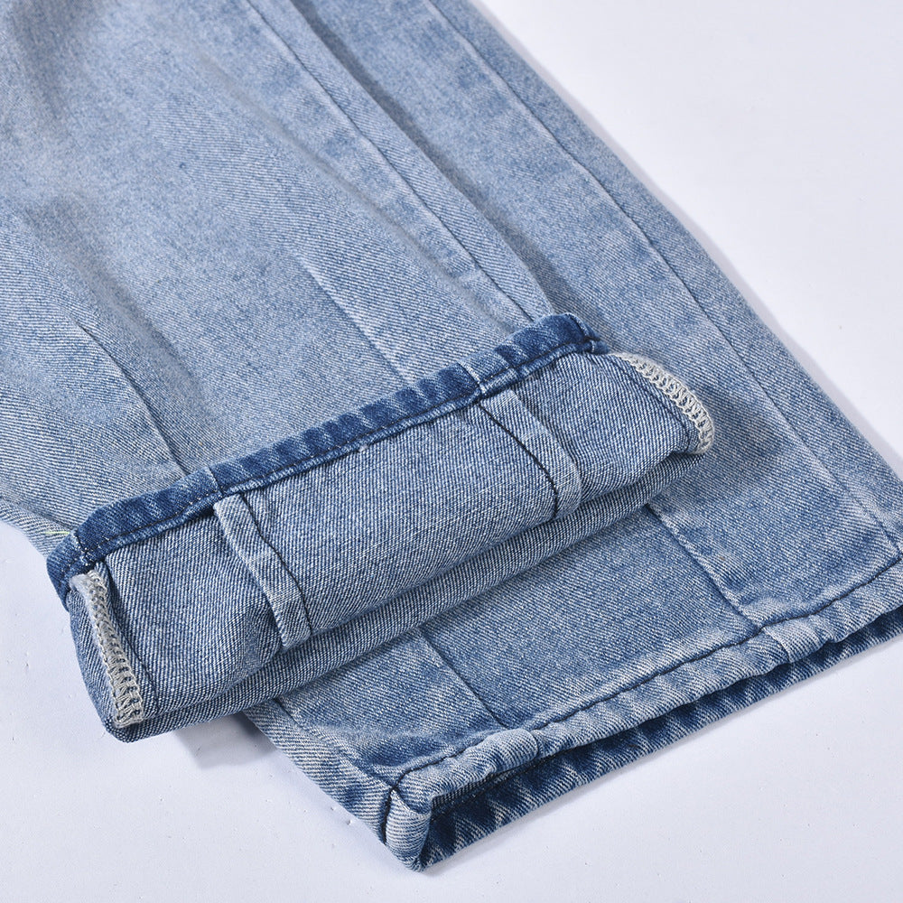 Trendy Denim Camouflage Jeans (Small Only)