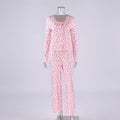 Elegant Cardigan Three Piece Pajamas Set Sleepwear for Women