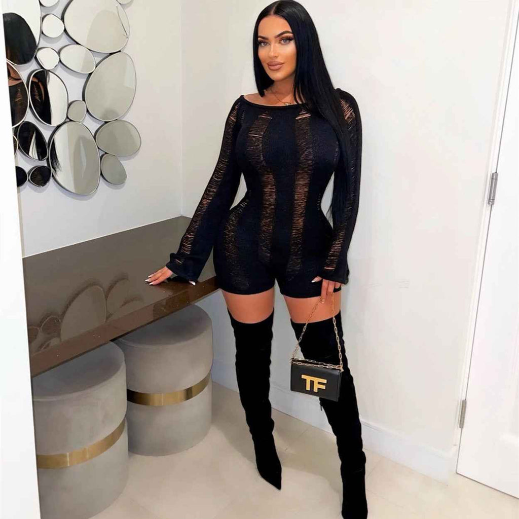Tight Sexy Knit Romper