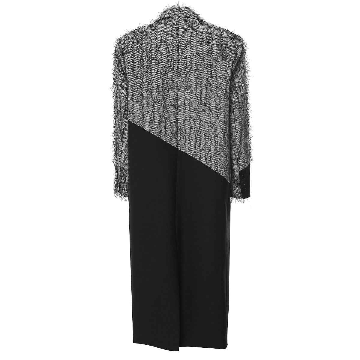 Contrast Color Mid Length Trench Jackets for Women