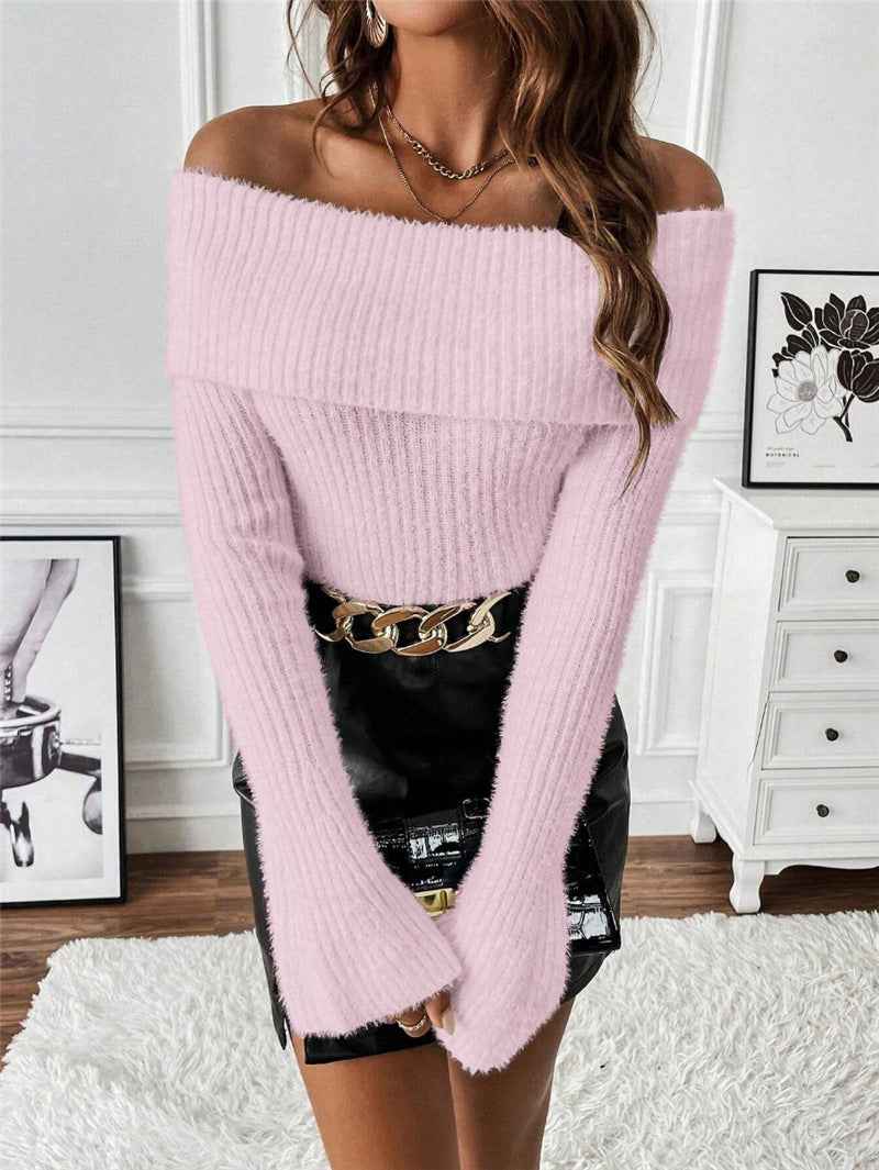 Shoulder Baring Sweater
