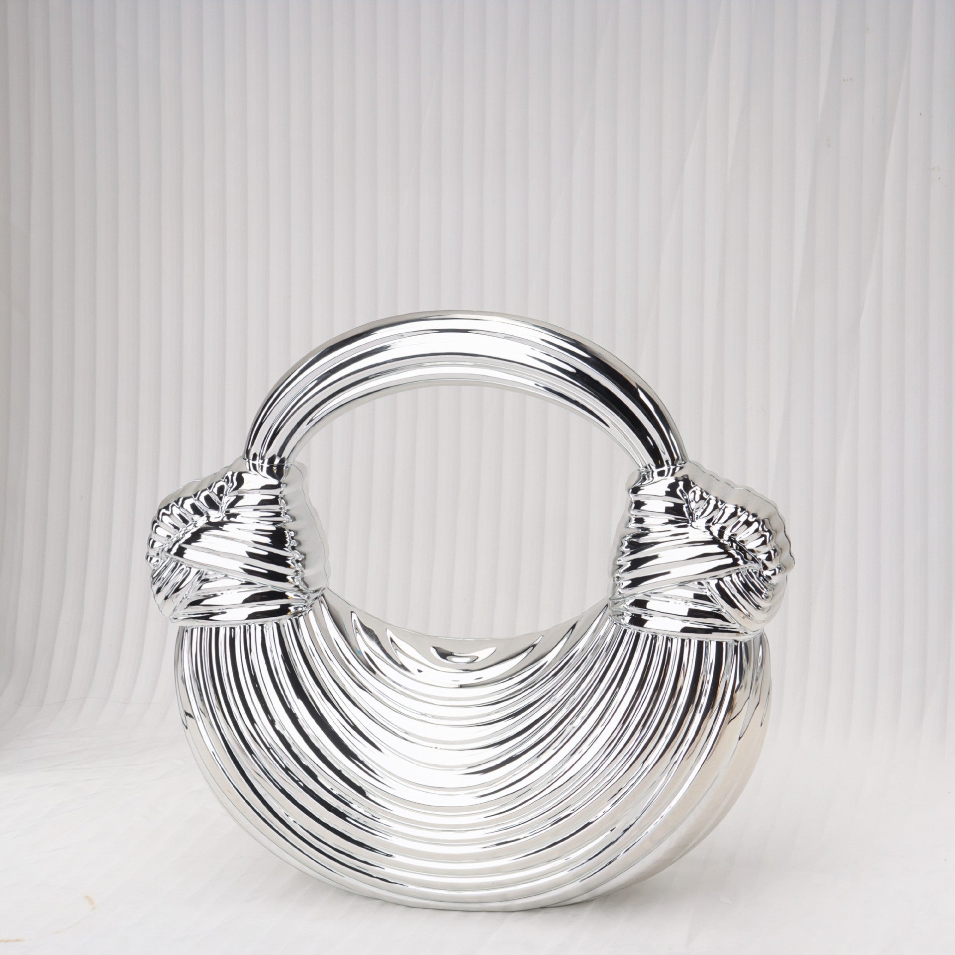 Shinny Acrylic Knotted evening Clutch Purse, Dinner Purse, Clutch Purse Casual