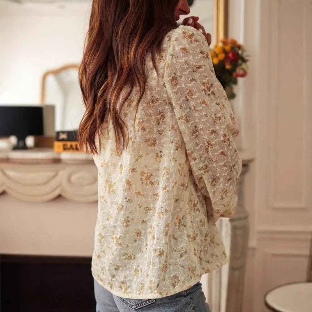 Spring Casual Elegant Lace Stitching Blouse