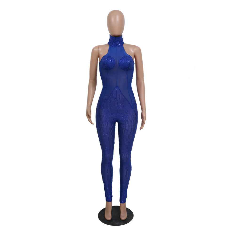 Sexy Sequin See through Jumpsuit