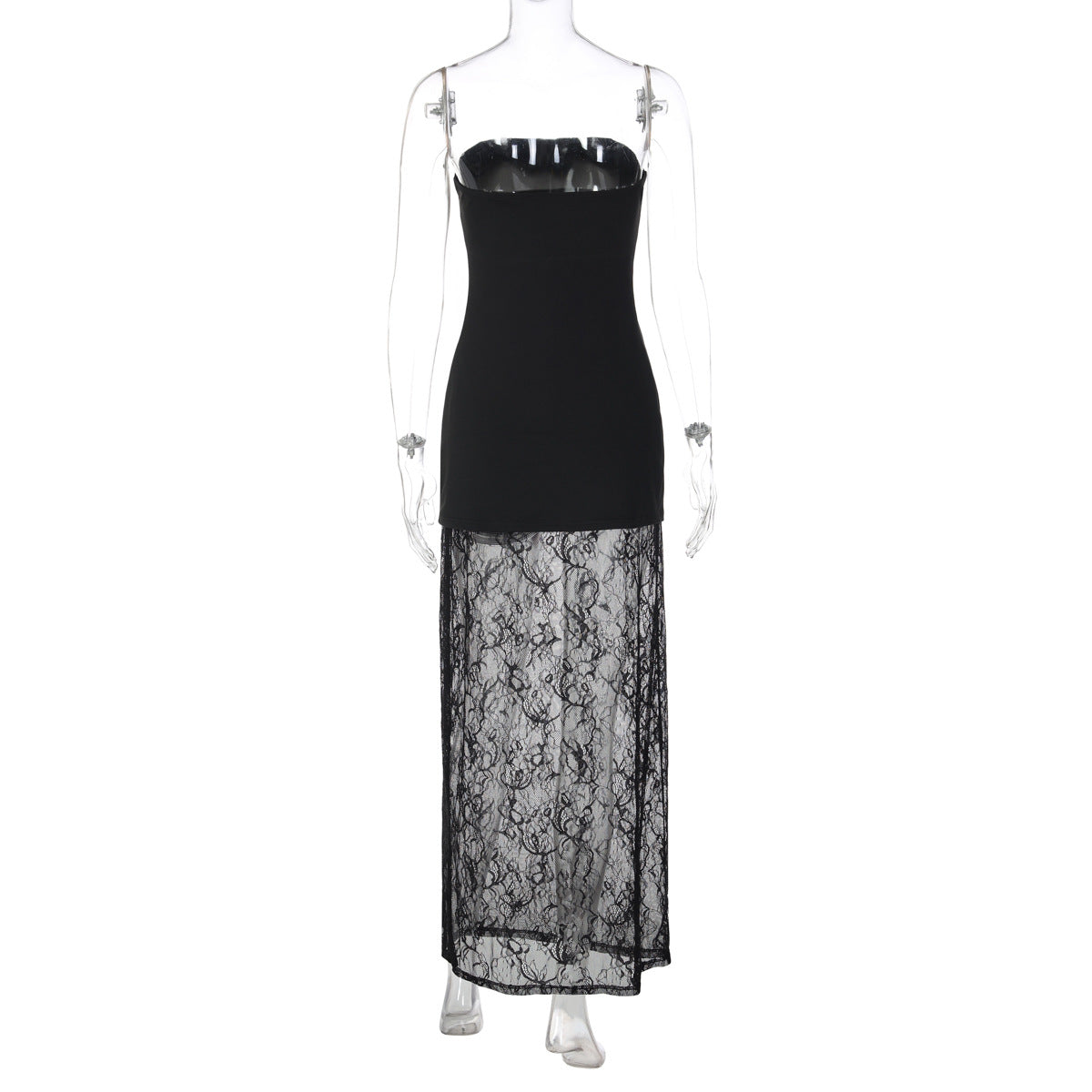 Lace Skirt and Dress Two Piece Set