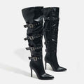 Knee High Boots for Women w Buckle