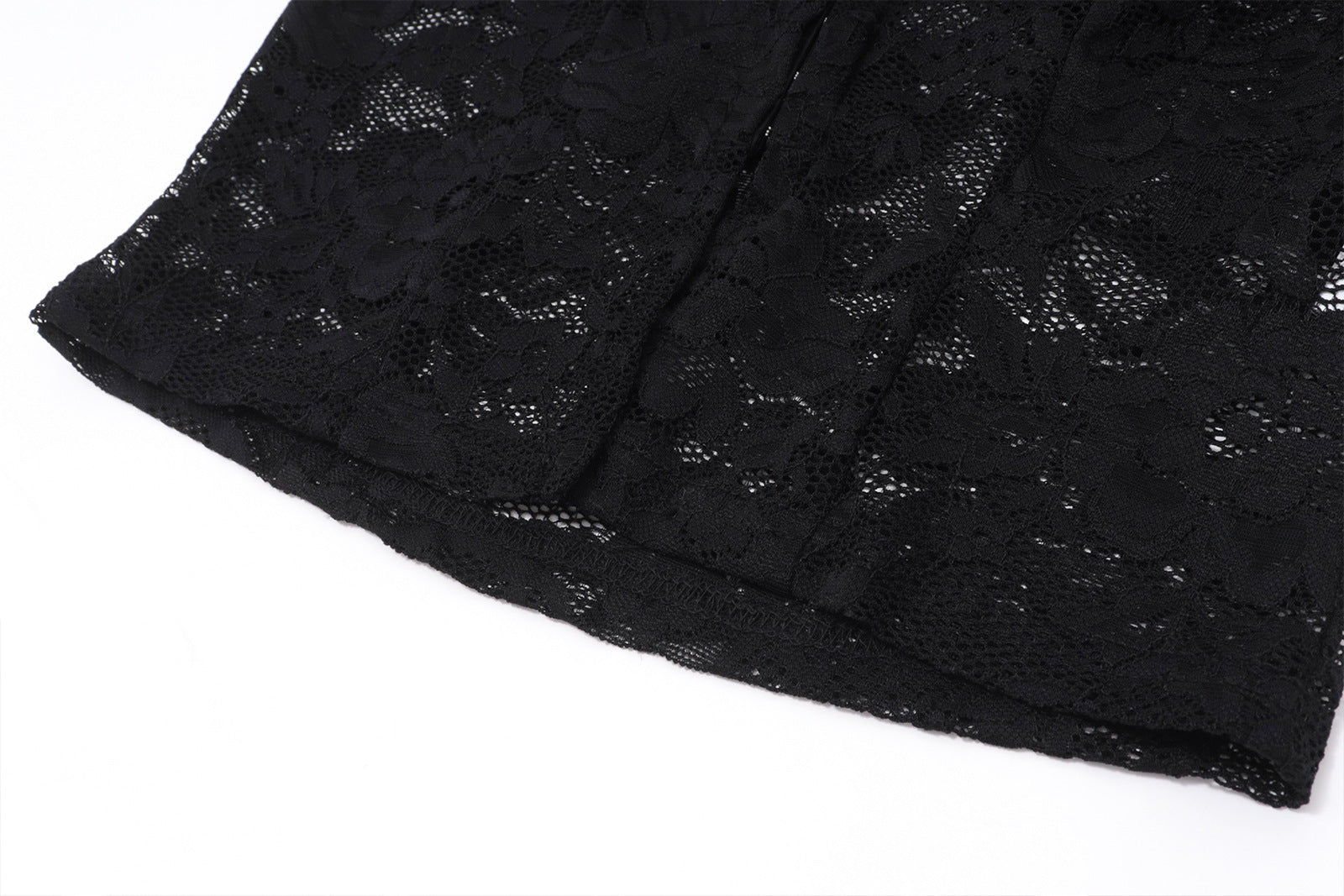 Lace Plush Long Sleeved Skirt Set