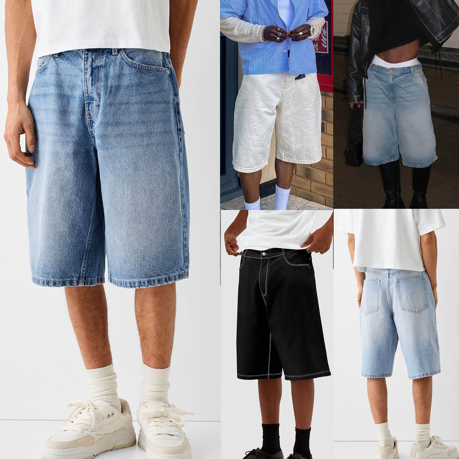 European And American Men's New Denim Shorts