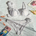 Hard Bag with Floral Sexy Bikini Swimsuit Spring Bikini Beach Swimsuit