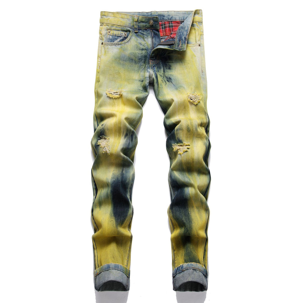Men's Designer Style Fashion Pants Ripped Patches Many Variations and Style to Choose From