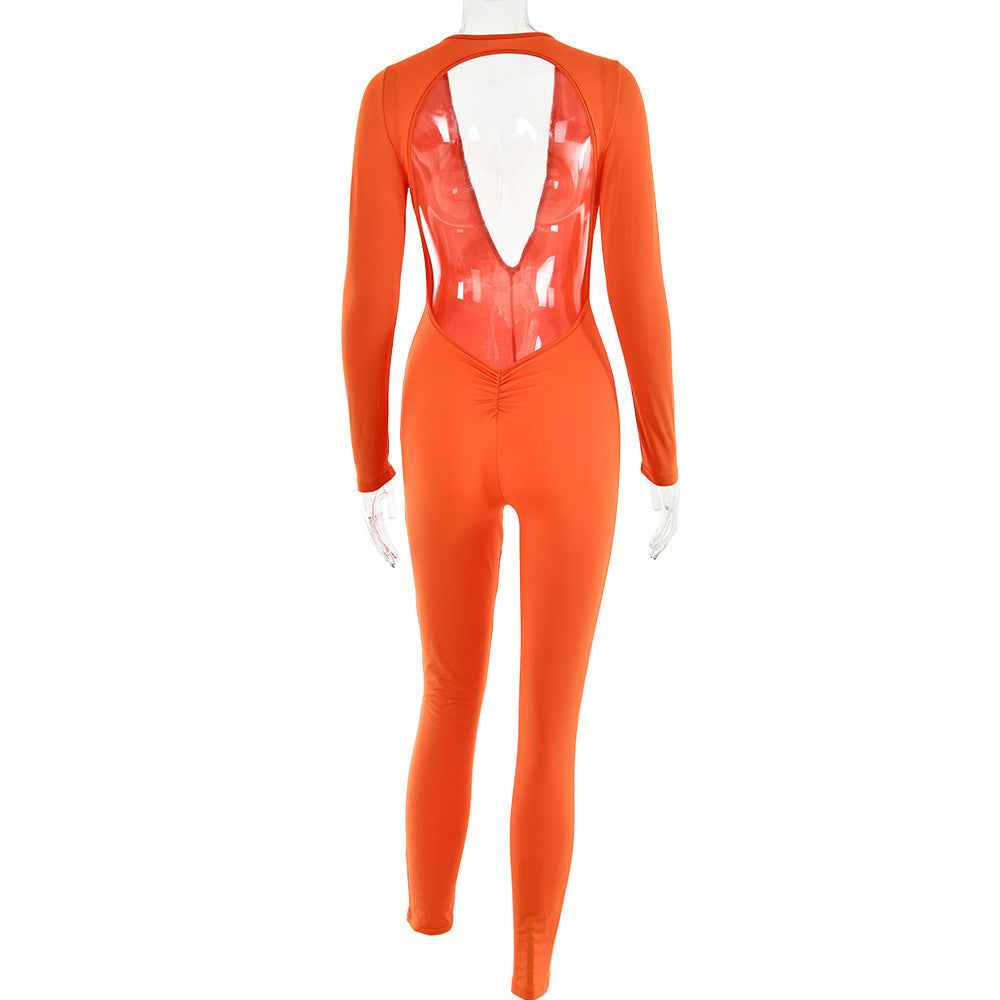 Sexy Backless Tight Jumpsuit