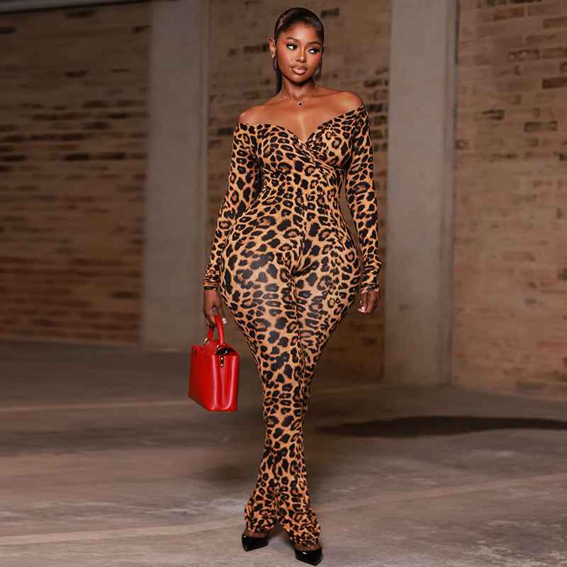 Sexy Leopard Print Jumpsuit