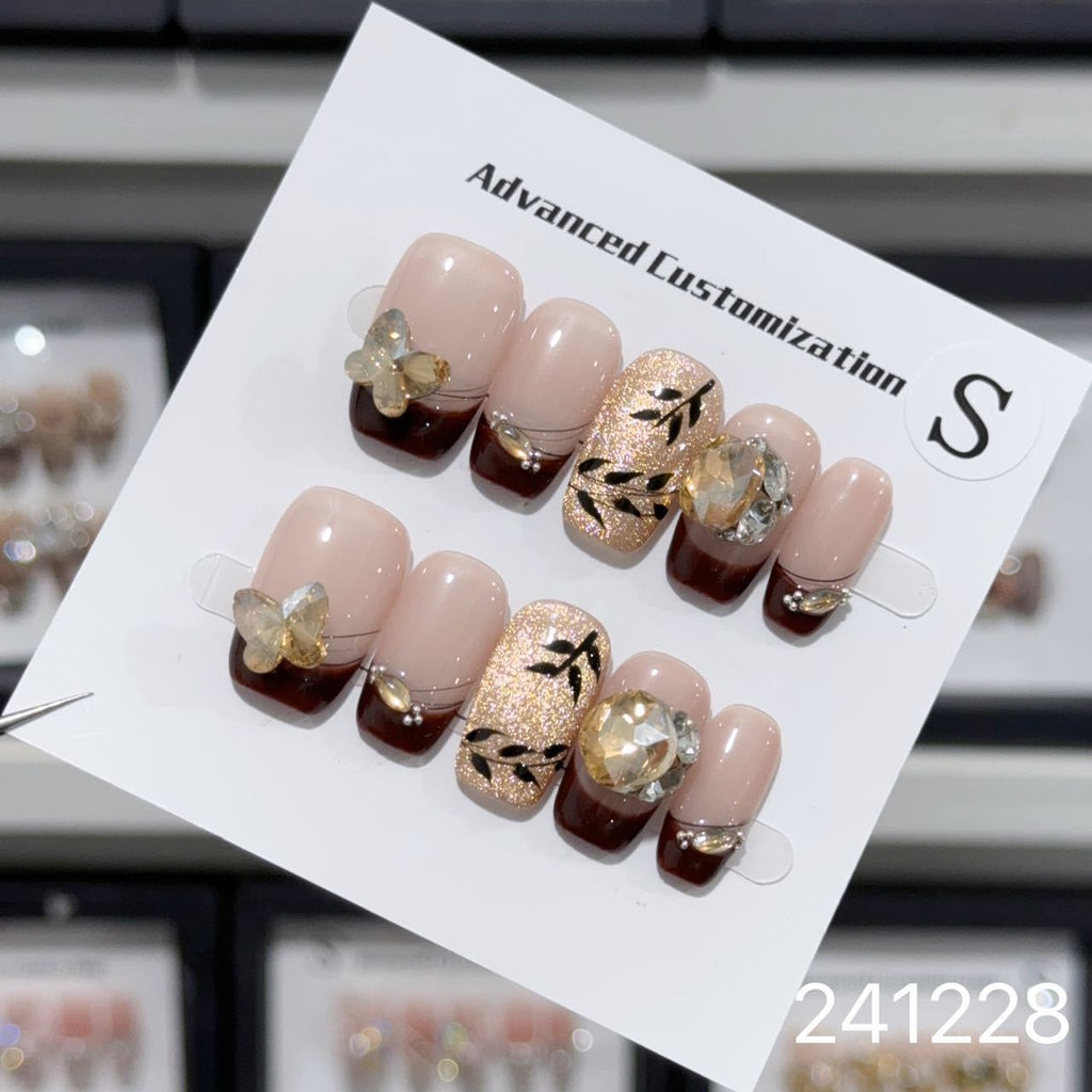 1029- Handmade press on nails fake nails removable