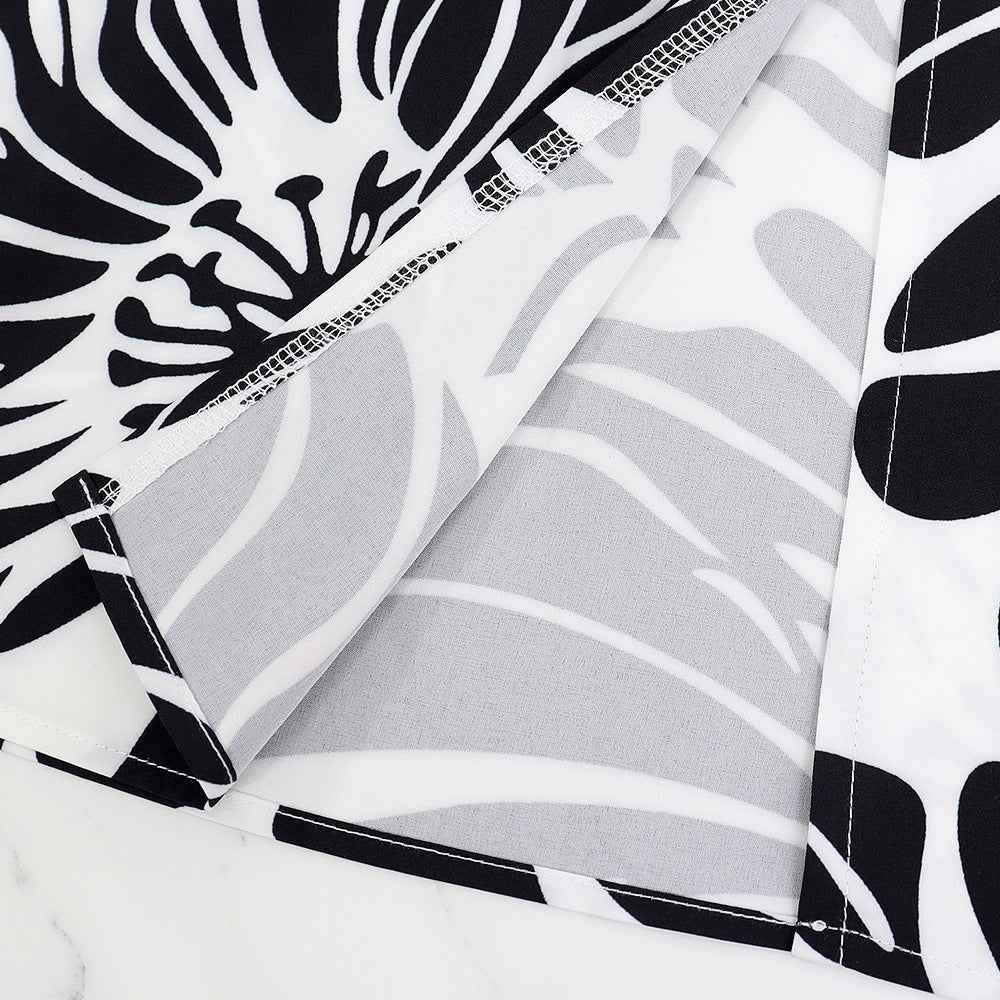 Sleeveless Elegant Maxi Dress Printed High Slit