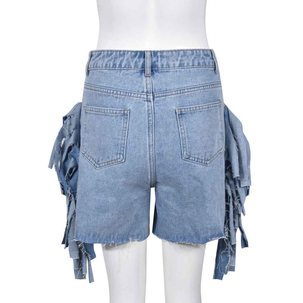 High Waist Ripped Bottoms for Women