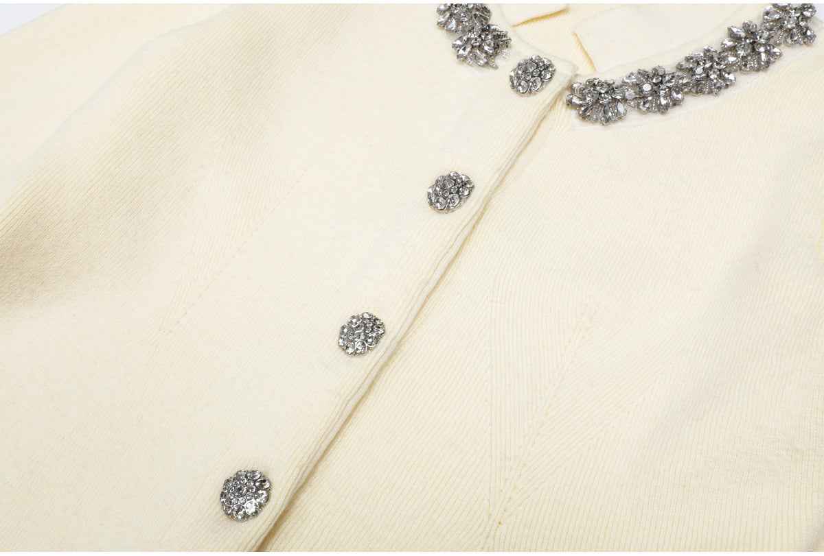 Spring Autumn Rhinestone Knitted All Matching Women Cardigan Sweater
