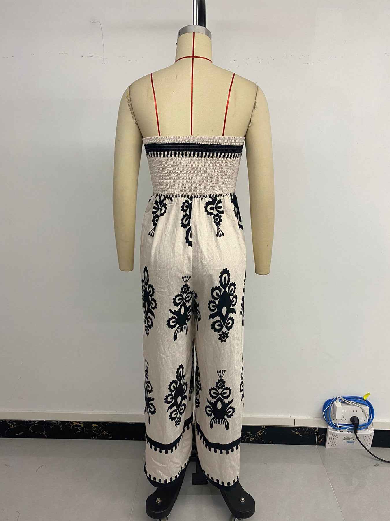 Tube Top Split-leg Jumpsuit