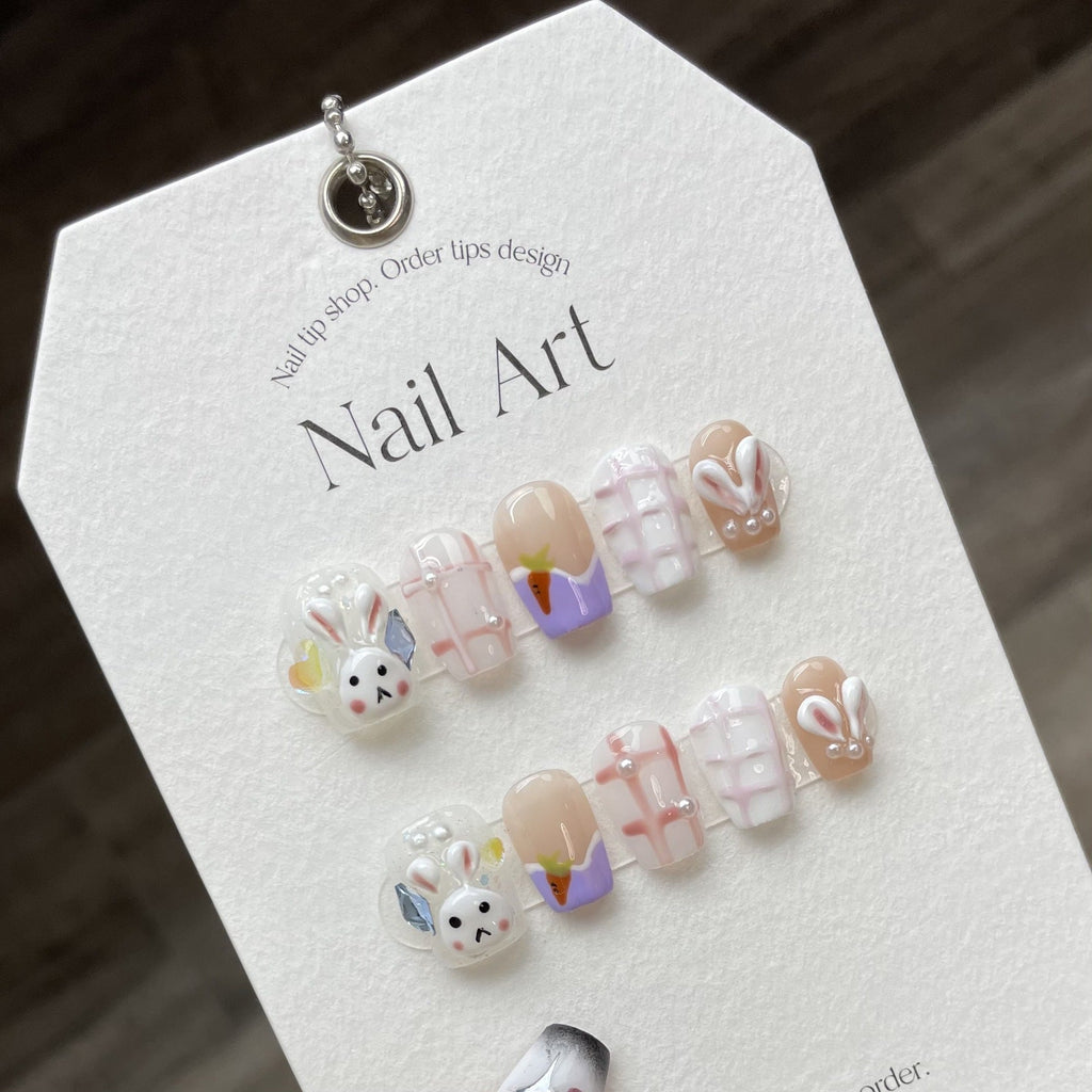 0938- Handmade press on nails fake nails removable