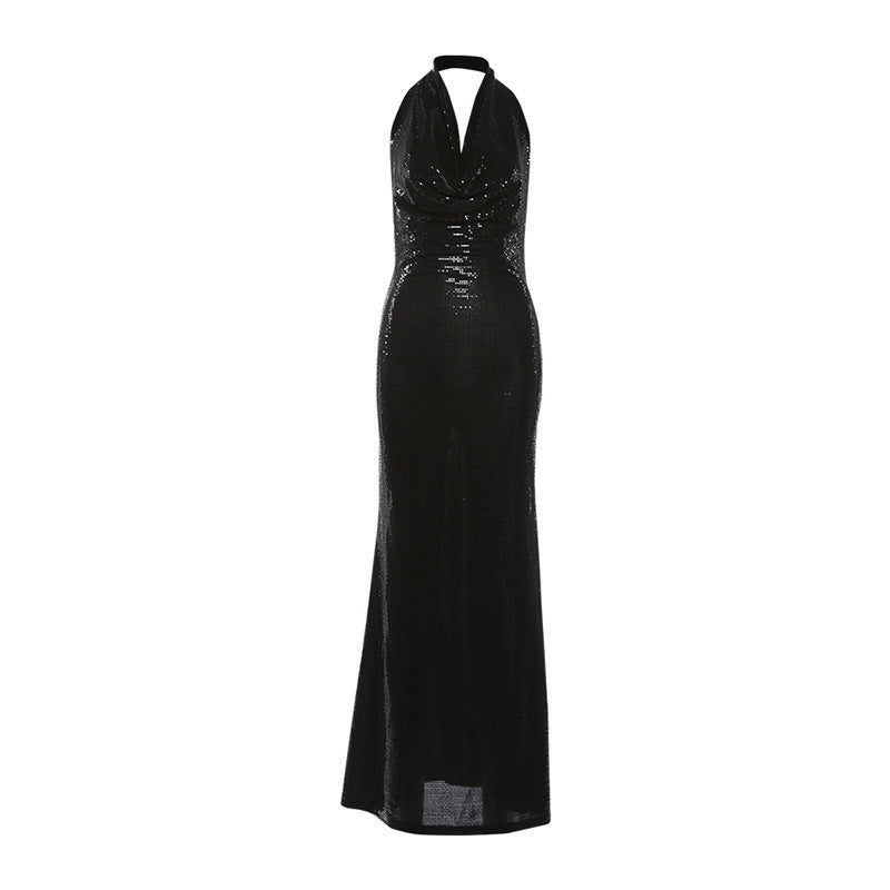 Sleeveless Halter Backless Slim Fit Dress for Women