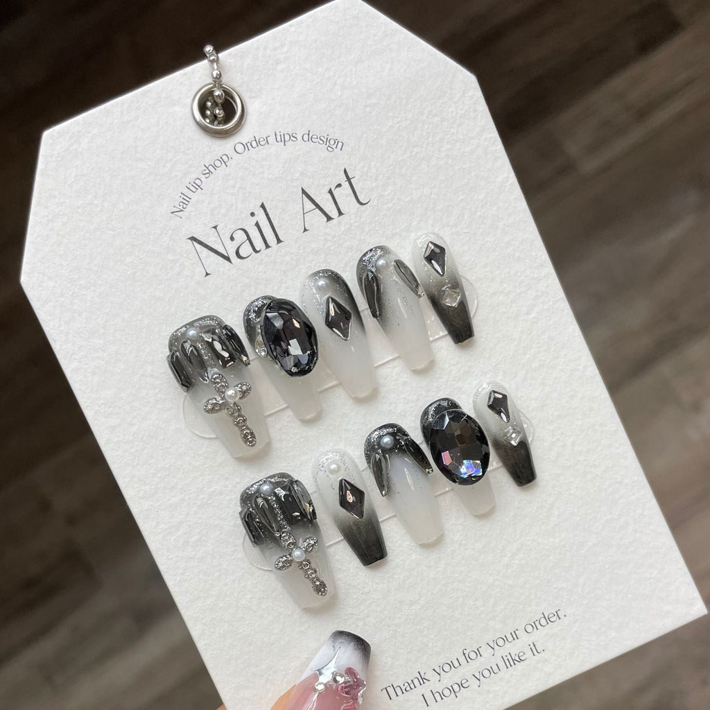 0938- Handmade press on nails fake nails removable