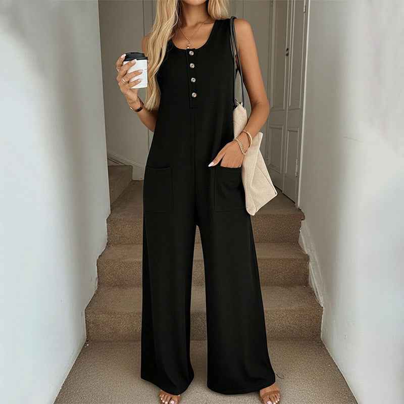 Casual Sleeveless Jumpsuit