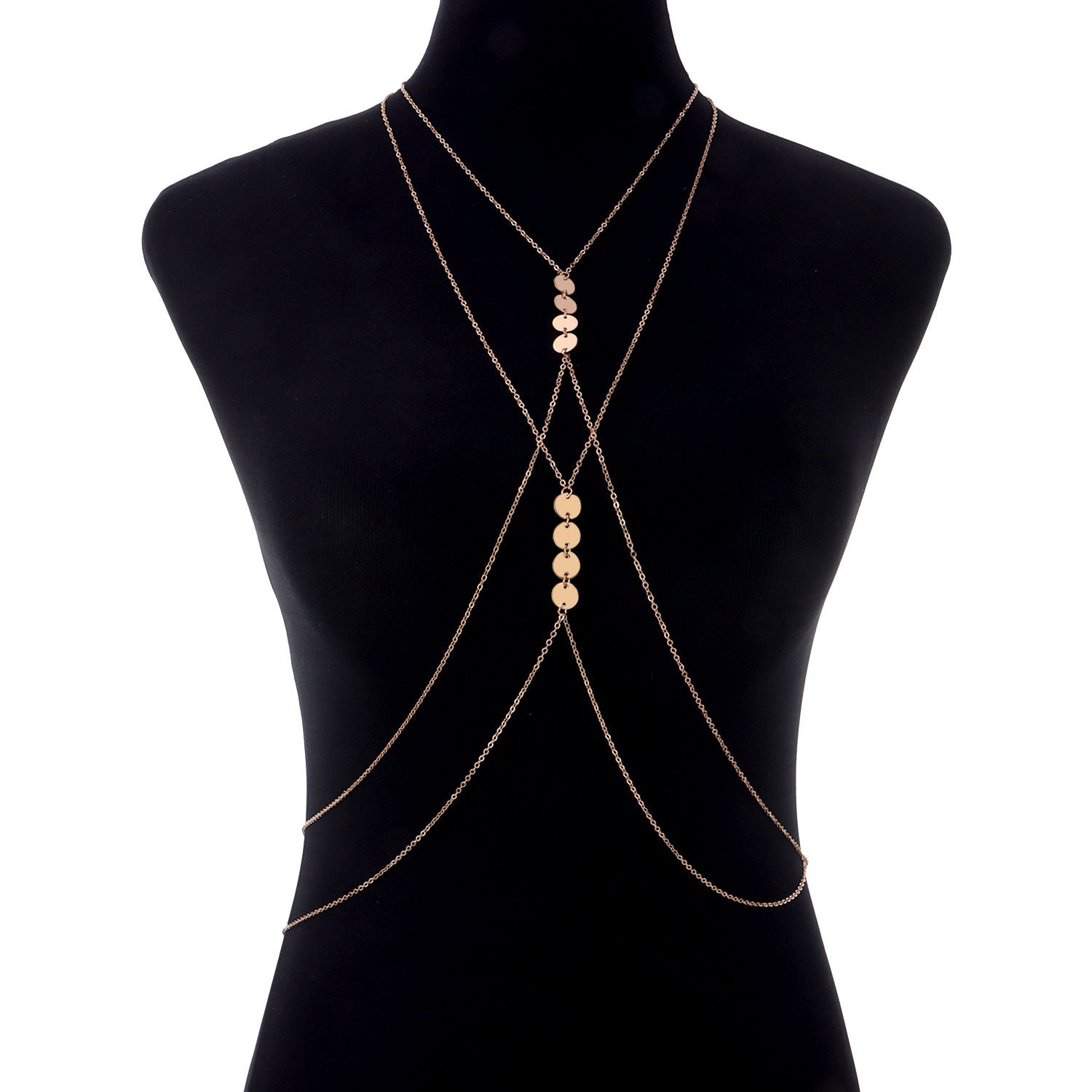 Body Jewelry Sexy Women Round Sequin Body Chain