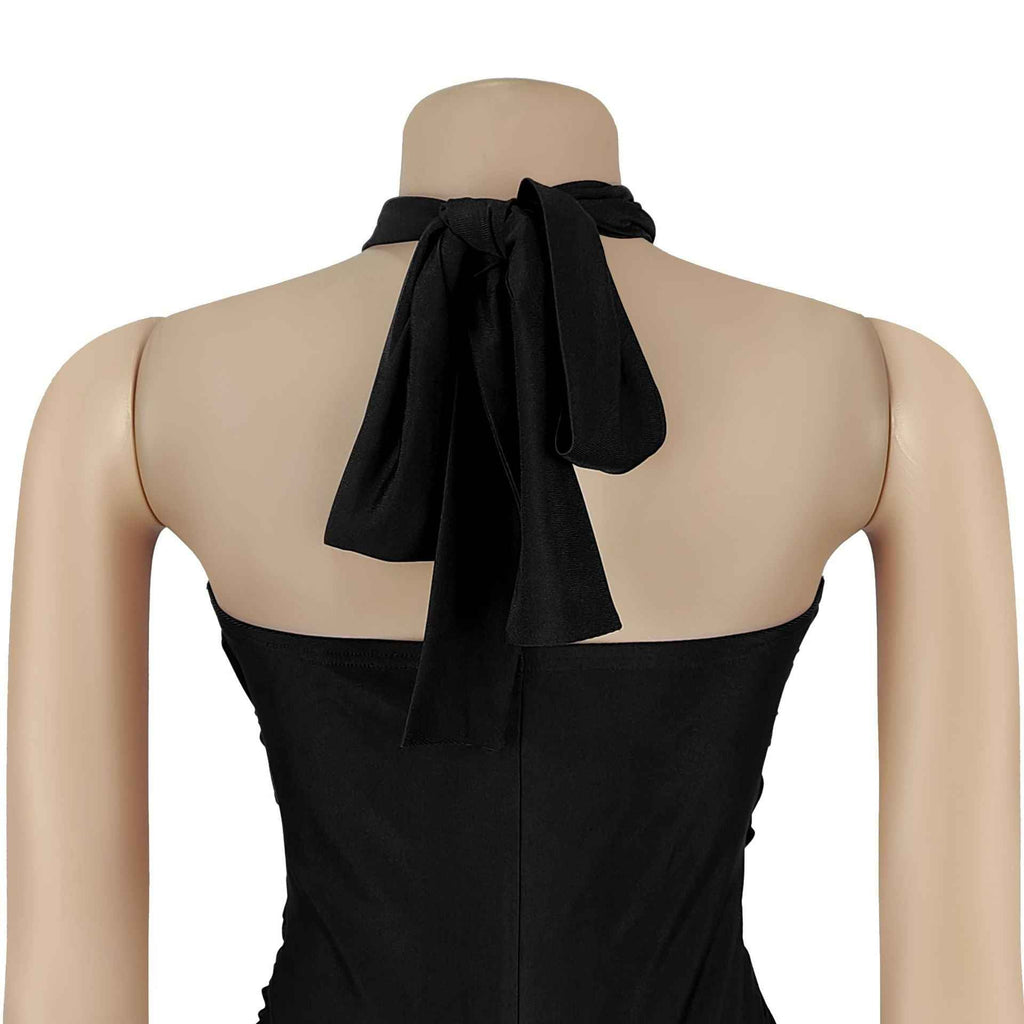 Solid Color Elegant Halter Jumpsuit
